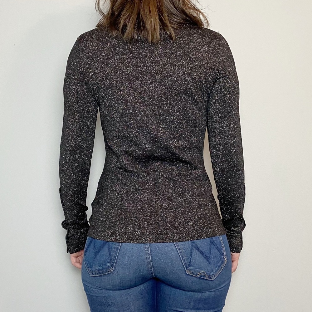 J. McLaughlin NWOT Jamey Metallic Shimmer Sweater - Picture 3 of 9